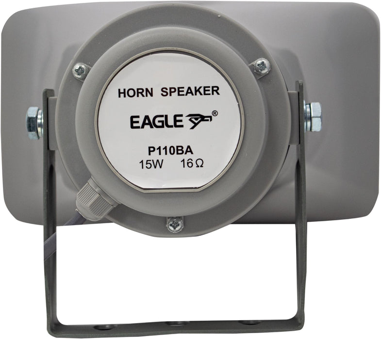 Eagle P110BA 15W 16 Ohm Horn Speaker with Adjustable Steel Bracket