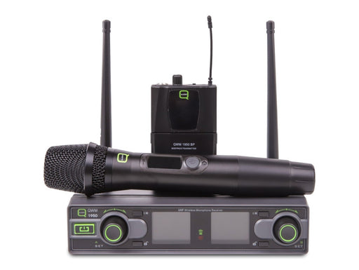 Q-Audio QWM1950 Dual UHF Wireless Microphone System