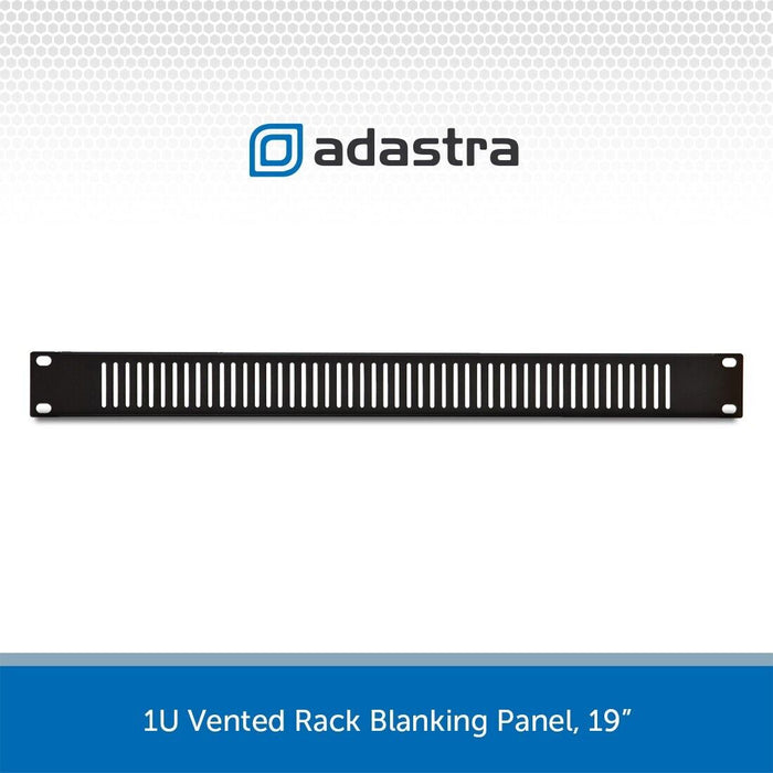 Adastra 1U 19" Vented Blanking Panel Rackmount Plate