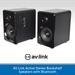 AV:Link Active Stereo Bookshelf Speakers with Bluetooth black
