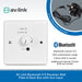AV Link Bluetooth 5.0 Receiver Wall Plate & Back Box with Aux Input