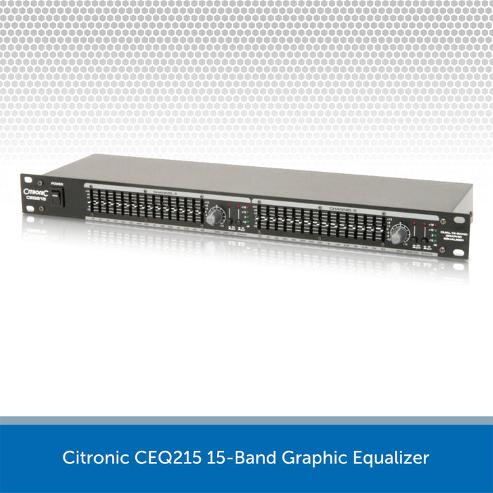Citronic CEQ215 15-Band Graphic Equalizer