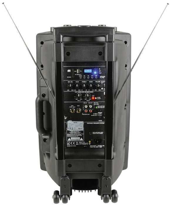 QTX QRPA Portable Powered PA Systems - QR12PA QR15PA