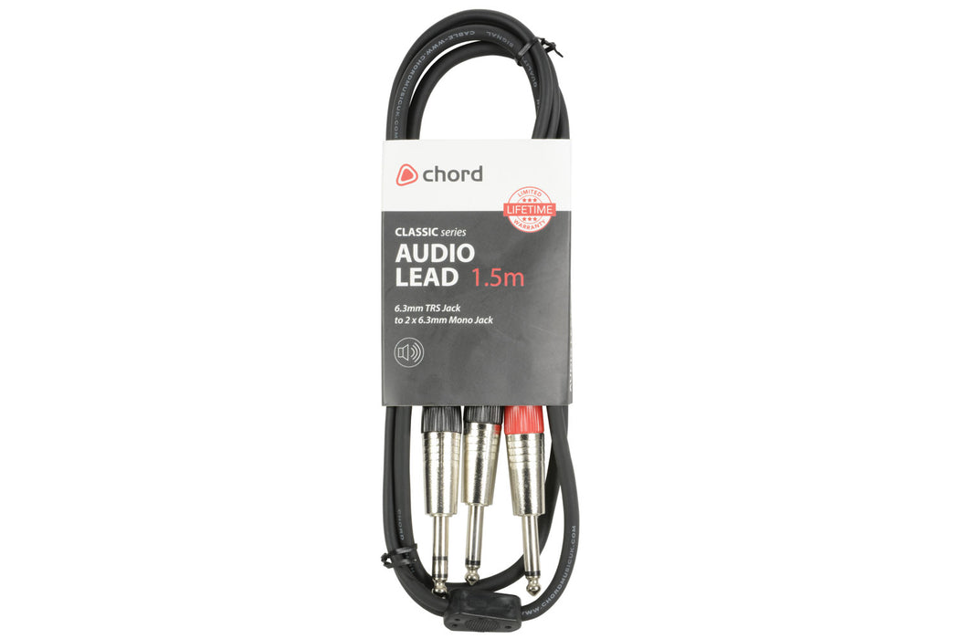 1x TRS Jack to 2x Mono Jack High-quality Audio Cable