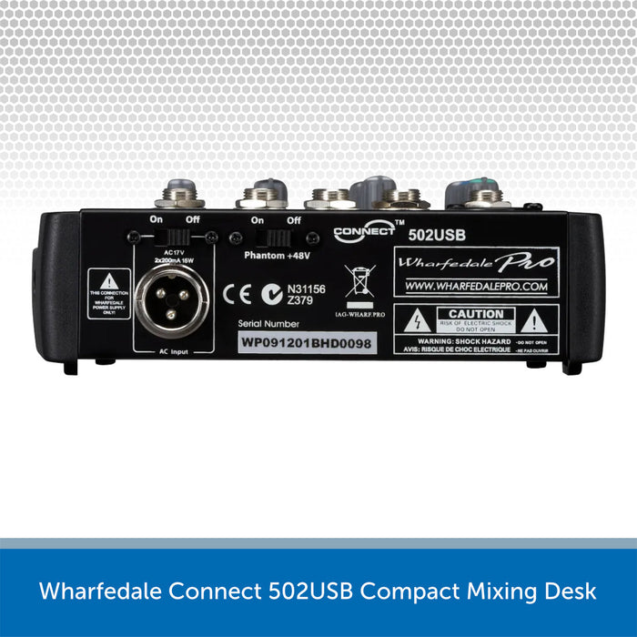 Wharfedale Pro Connect 502 Compact USB Mixing Desk