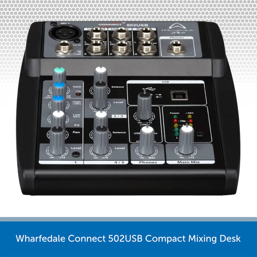 Wharfedale Pro Connect 502 Compact USB Mixing Desk
