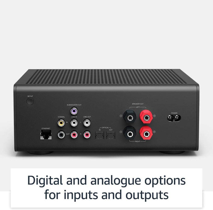 Echo Link Amplifier - Wireless WiFi & Bluetooth Stereo Amplifier, Digital & Analogue Inputs