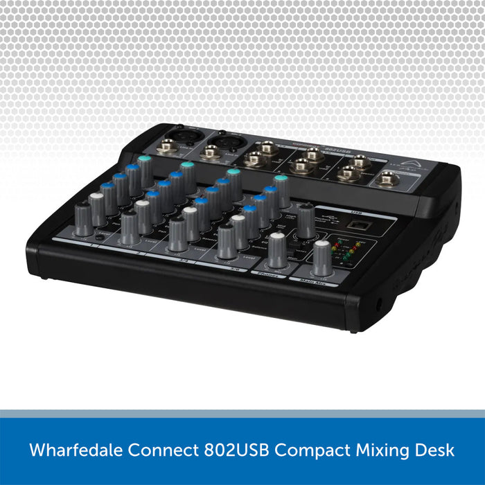 Wharfedale Connect 802USB Compact Mixing Desk