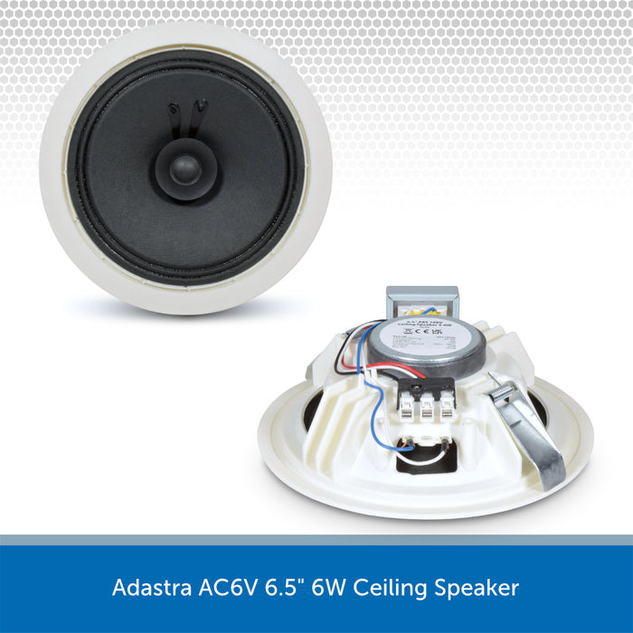 Adastra AC6V 6.5 inch 6-watt Flush-Mount Ceiling Speakers
