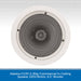 Adastra CC6V 2-Way Commercial In-Ceiling Speaker 100V/8ohm, 6.5" Woofer