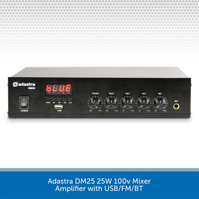 Adastra DM25 Compact Stereo Amplifier with Bluetooth & FM Radio