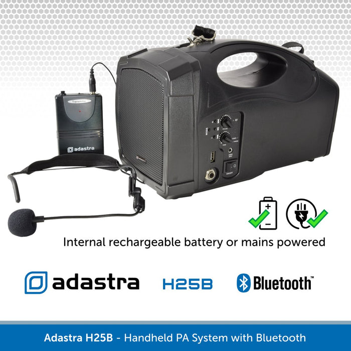 Adastra H25B - Handheld PA System with Bluetooth