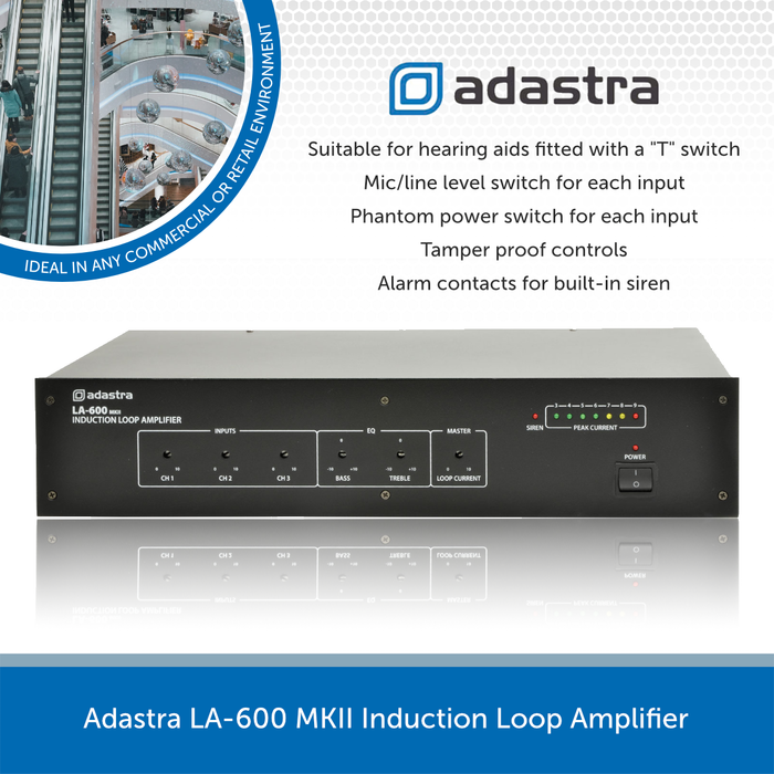 Adastra LA-600 MKII Induction Loop Amplifier