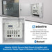 Adastra SA240 Secure Wall Mount Amplifier with Bluetooth, Media Player & Wireless UHF Microphone