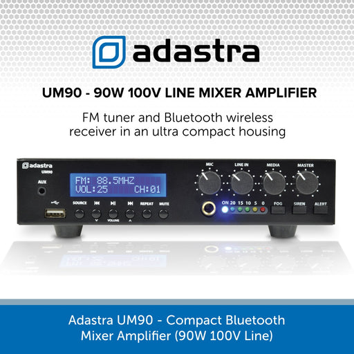 Adastra UM90 - Compact Bluetooth Mixer Amplifier