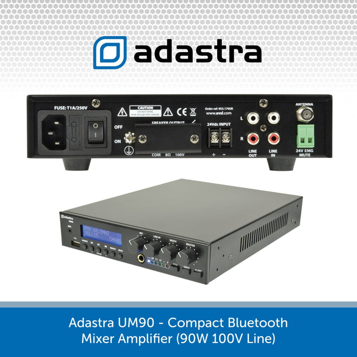 Adastra UM90 - Compact Bluetooth Mixer Amplifier
