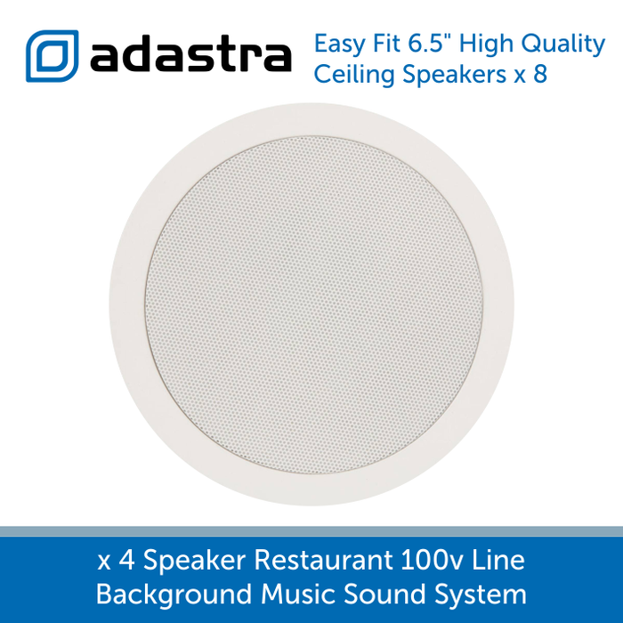 Adastra easy fit 6.5" high quality ceiling speakers
