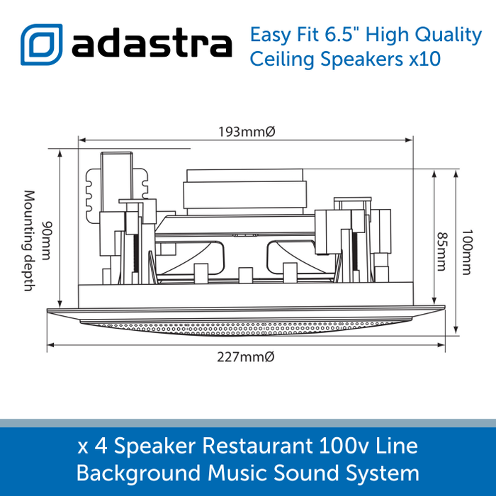 Diagram high quality 2 way ceiliing speakers