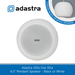 Showing the grill of a Adastra Pendant Speaker 6.5" 30w