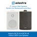 Adastra BC3V Compact Indoor Wall Speakers for Background Music and Voice, 100V Line, Black or White