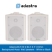 Also available in White Adastra BC4-W & BC4-B 4" 8 Ohm Background Music Wall Speakers - White or Black