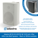 Adastra BC5V 2-Way Indoor Wall Speakers for Background Music and Voice, Available in Black or White