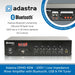 Adastra DM40 40W 100V / Low Impedance Mixer Amplifier with Bluetooth, USB & FM Tuner