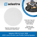 Adastra LP6V 6.5 inch, 50W, 100V Line & 8 ohm Low Profile Ceiling Speaker