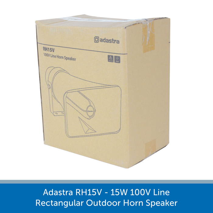 Showing the box for a Adastra RH15V