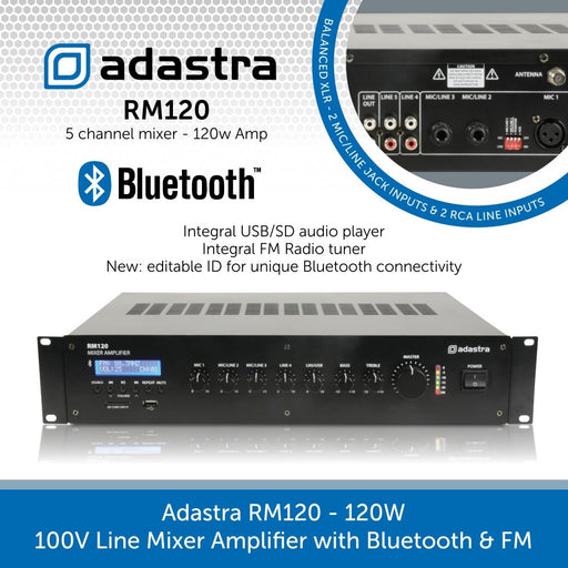 Adastra RM120 Bluetooth Amplifier