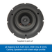 Adastra SL5, 5.25 inch, 35W rms, 8 Omh, Ceiling Speakers with Sleek Edge Profile - Sold in pairs