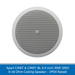 The Apart Audio CM6T & CM6T-BL 6.5 inch 30W 100V & 16 Ohm Ceiling Speaker available in white for black