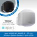Apart Audio MASK2-W & MASK2-BL 2.5 inch Miniature Satellite Speaker, 8 ohm @ 50W - Black or White