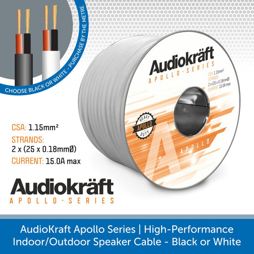 AudioKraft Apollo Series | High-Performance Indoor/Outdoor Speaker Cable 