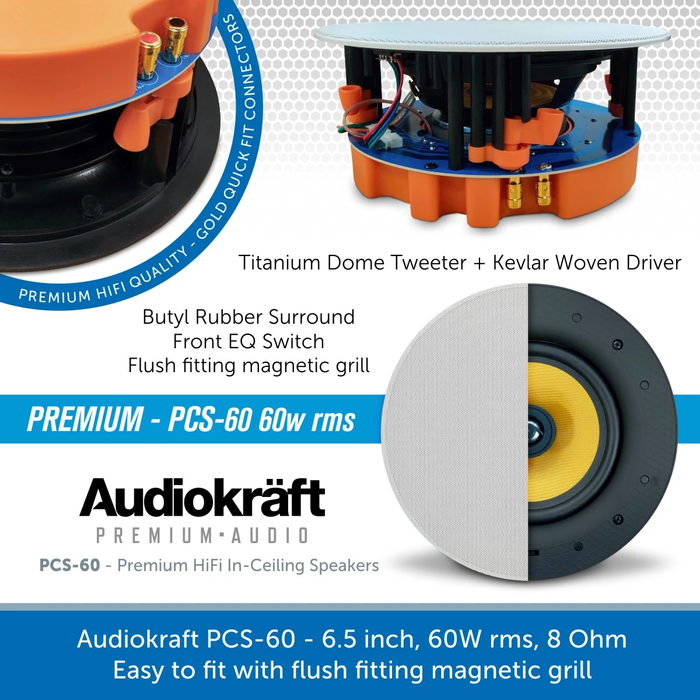 AudioKraft PCS-60 Ceiling Speakers