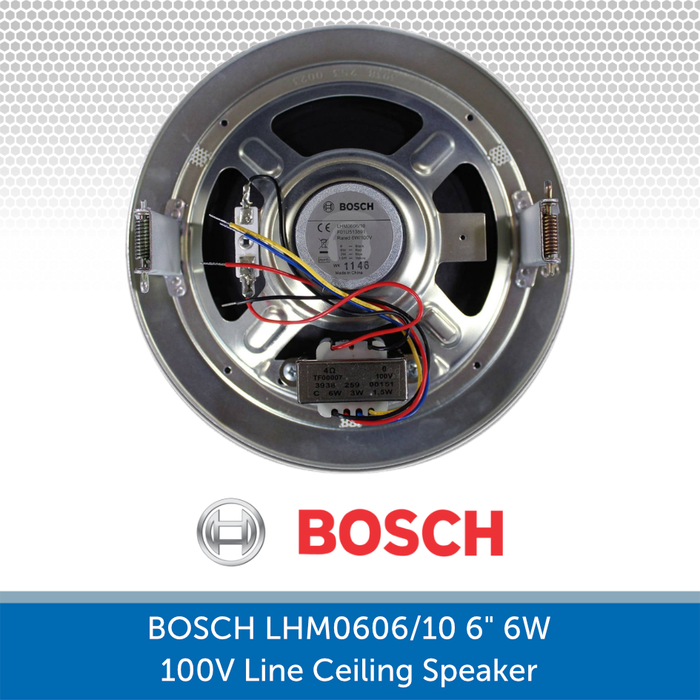 4 x Bosch 6.5" Ceiling Speaker Background Music System with Bluetooth & FM Radio