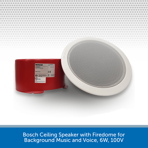 Bosch Ceiling Speaker with Firedome for Background Music and Voice, 6W, 100V