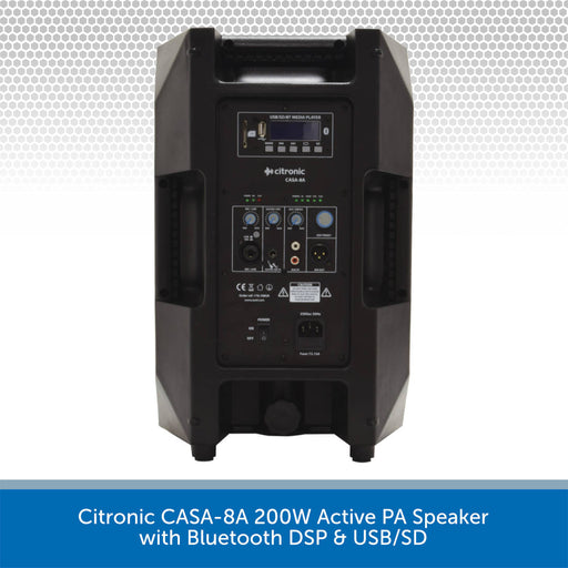 Citronic 700W 2.1 System with CASA-8A Speakers and CASA-10BA Subwoofer