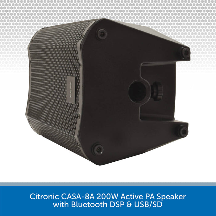 Citronic CASA-8A 200W Active PA Speaker with Bluetooth DSP & USB/SD