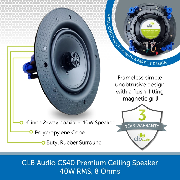 CLB Audio CS40 In-Ceiling Speaker