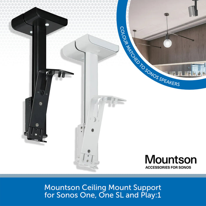 Mountson Ceiling Mount Support Sonos One, One SL & Play 1