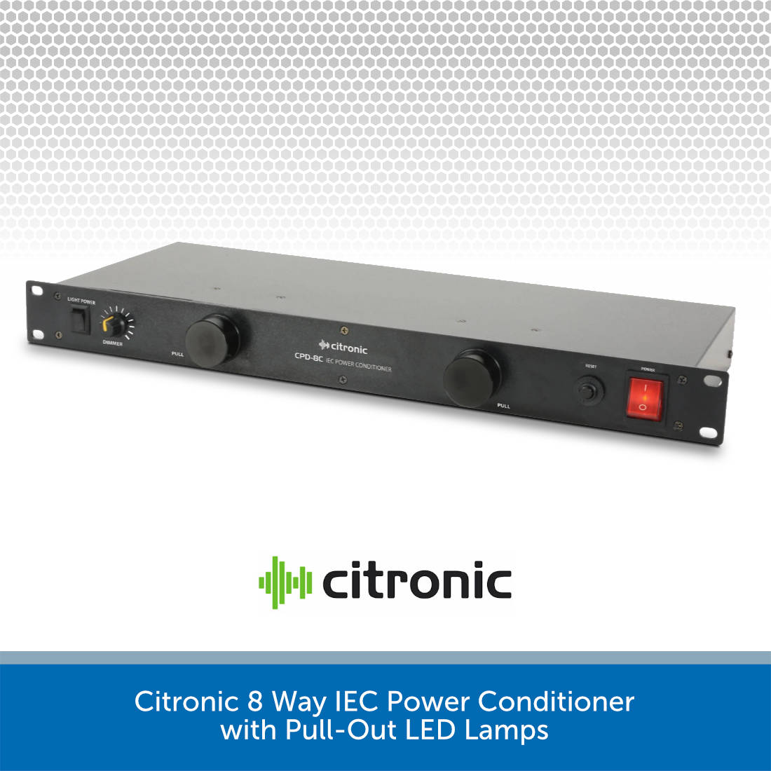 Citronic CPD-8C 8-Way IEC Power Conditioner | Audio Volt