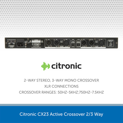 Citronic CX23 Active Crossover 2/3 Way