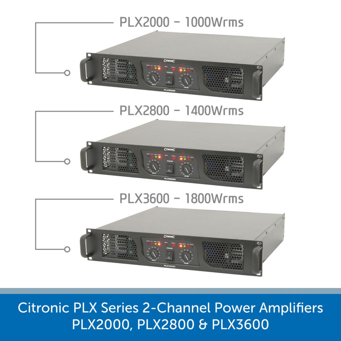 Citronic PLX Series Power Amplifiers, 2 Ohms Operation | Audio Volt