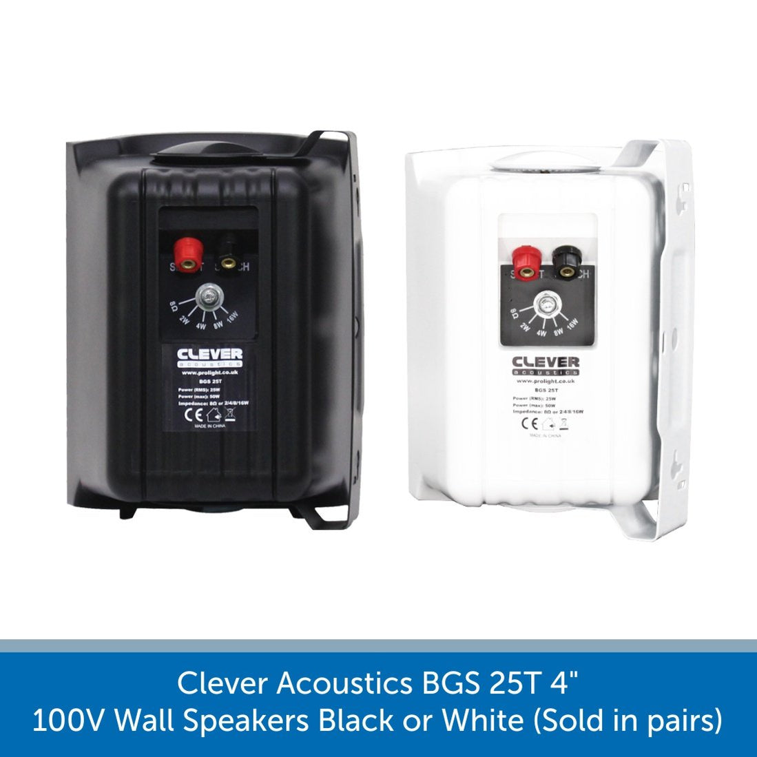 Clever Acoustics BGS Series 100V Wall Mount Speakers | Audio Volt