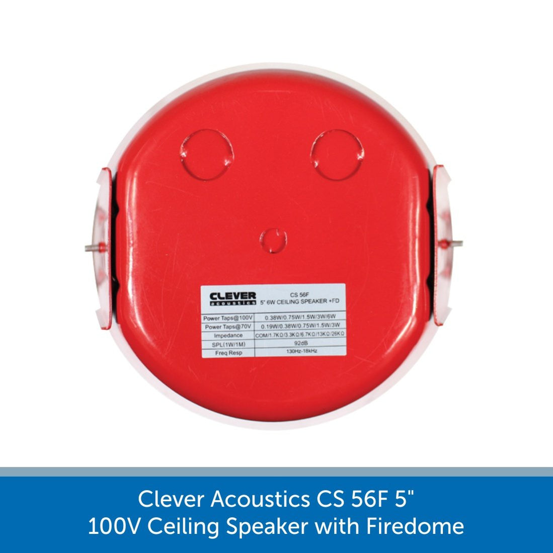 Clever Acoustics CS 56F 100V Ceiling Speaker + Firedome | Audio Volt