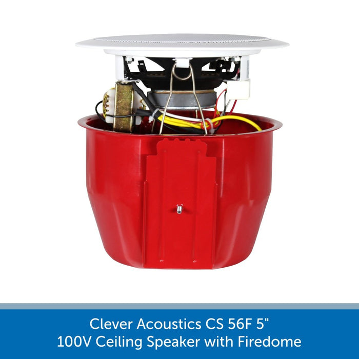 Clever Acoustics CS 56F 5" 100V Ceiling Speaker with Firedome