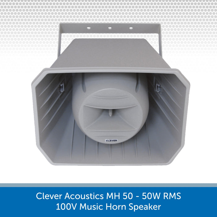 Clever Acoustics MH 50 50W 100V Music Horn Speaker