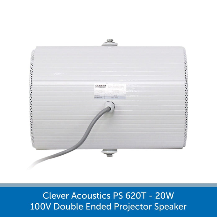 Clever Acoustics PS 620T 20W 100V Double Ended Projector Speaker
