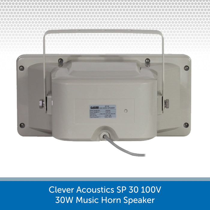 Showing the back of a Clever Acoustics SP 30 100V 30W Music Horn Speaker